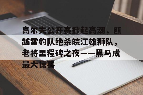 开云体育-包含高尔夫公开赛掀起高潮，瓯越雷豹队绝杀皖江雄狮队，老将里程碑之夜——黑马成最大惊喜的词条